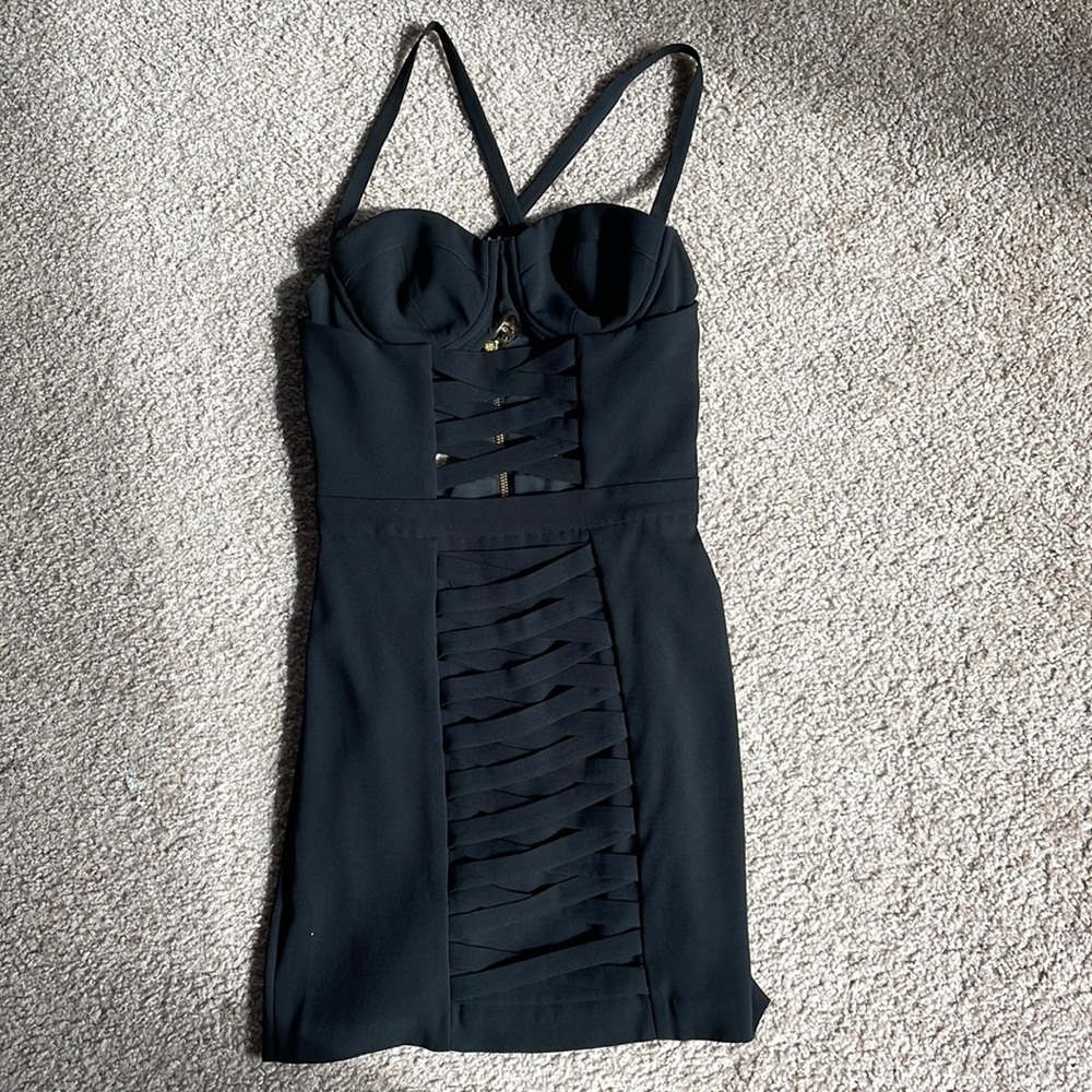 Bebe x NAVEN collection little black dress